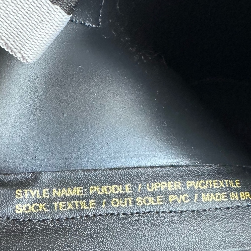 Kate Spade New York Puddle Rubber Black Parchment Rain Boot - Picture 13 of 15